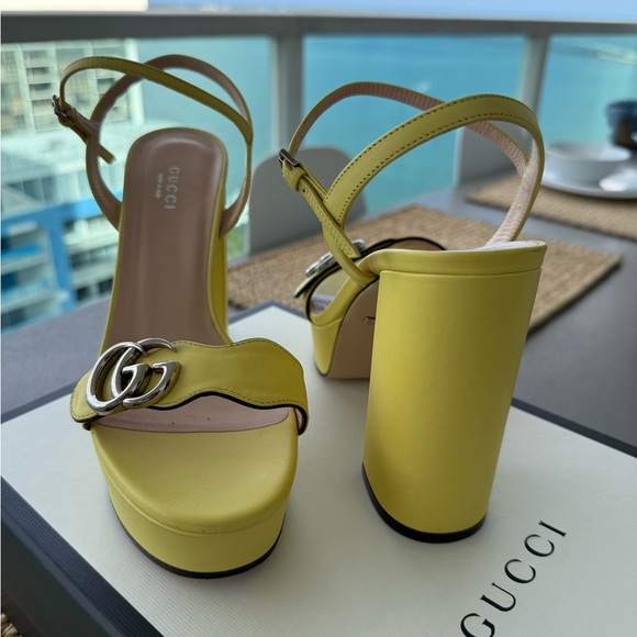 Gucci yellow hight heels - Picture 6 of 10